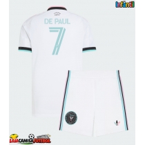 Camisa de Futebol Inter Miami Rodrigo De Paul #7 Equipamento Alternativo Infantil 2026-27 Manga Curta (+ Calças curtas)